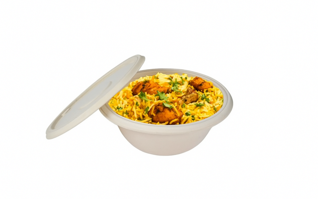 Leading 5 Sugarcane Bagasse Biryani Bowl Suppliers: Compostable Wholesale Packaging In USA