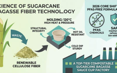 Top 10 Sugarcane Bagasse Sauce Cup Manufacturers: Compostable & Plastic-Free Solutions In China
