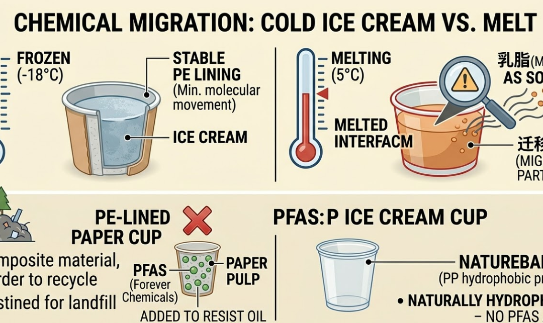 The Paper Vs. Plastic Debate: Is Your “Eco-Friendly” Ice Cream Cup Actually Safer For You?