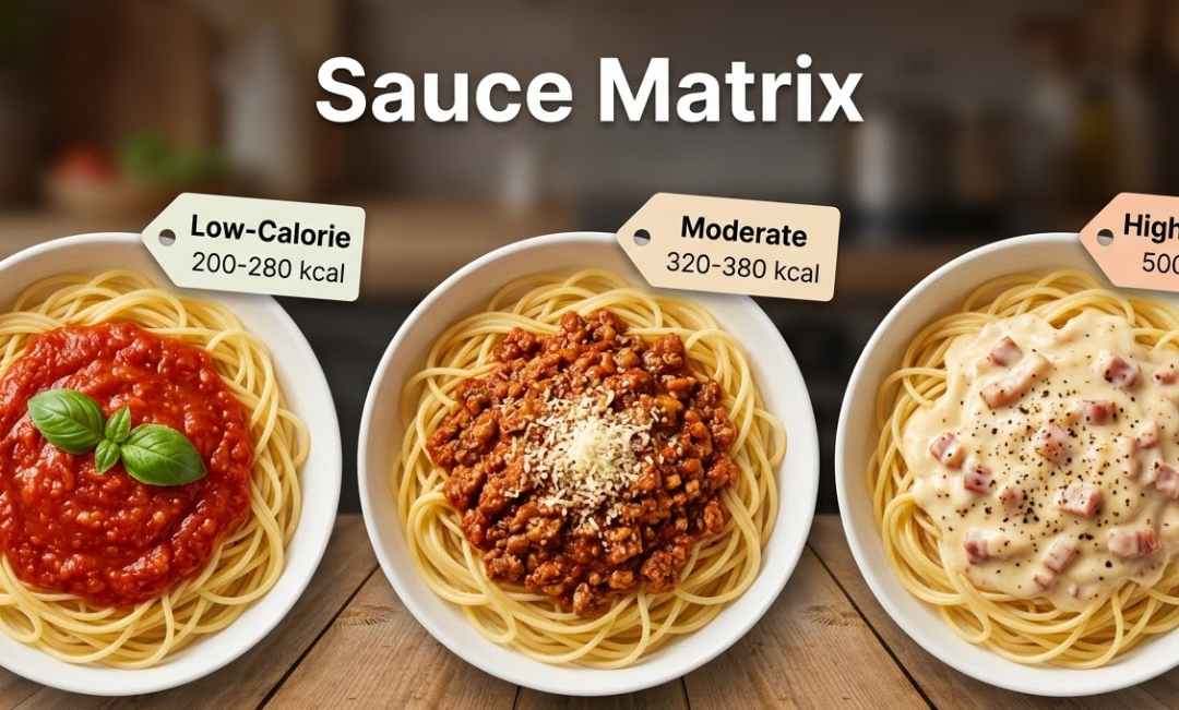 How Many Calories Are In A Cup Of Pasta With Sauce?