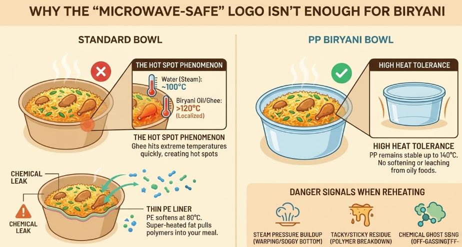 Is Your Biryani Bowl Truly Microwave-Safe? The 30-Second Test You Should Know